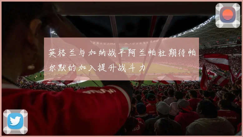 英格兰与加纳战平阿兰帕杜期待帕尔默的加入提升战斗力